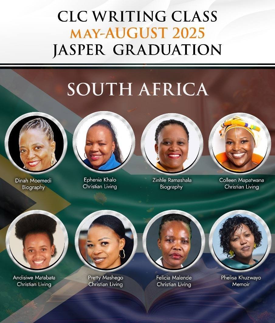 South Africa Sapphire Writing Class Graduation Poster 2025