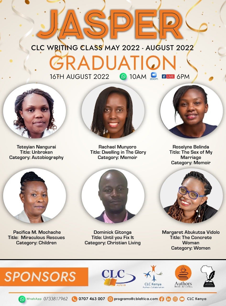 Jasper CLC Writing Class Graduation Poster 2022