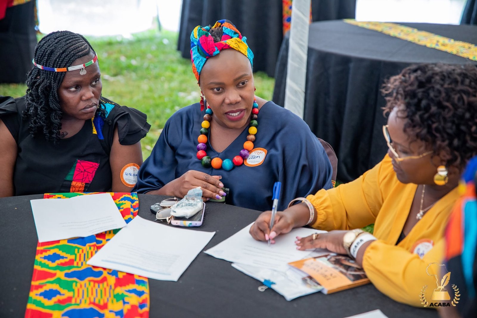 African designer preparing an interior book layout