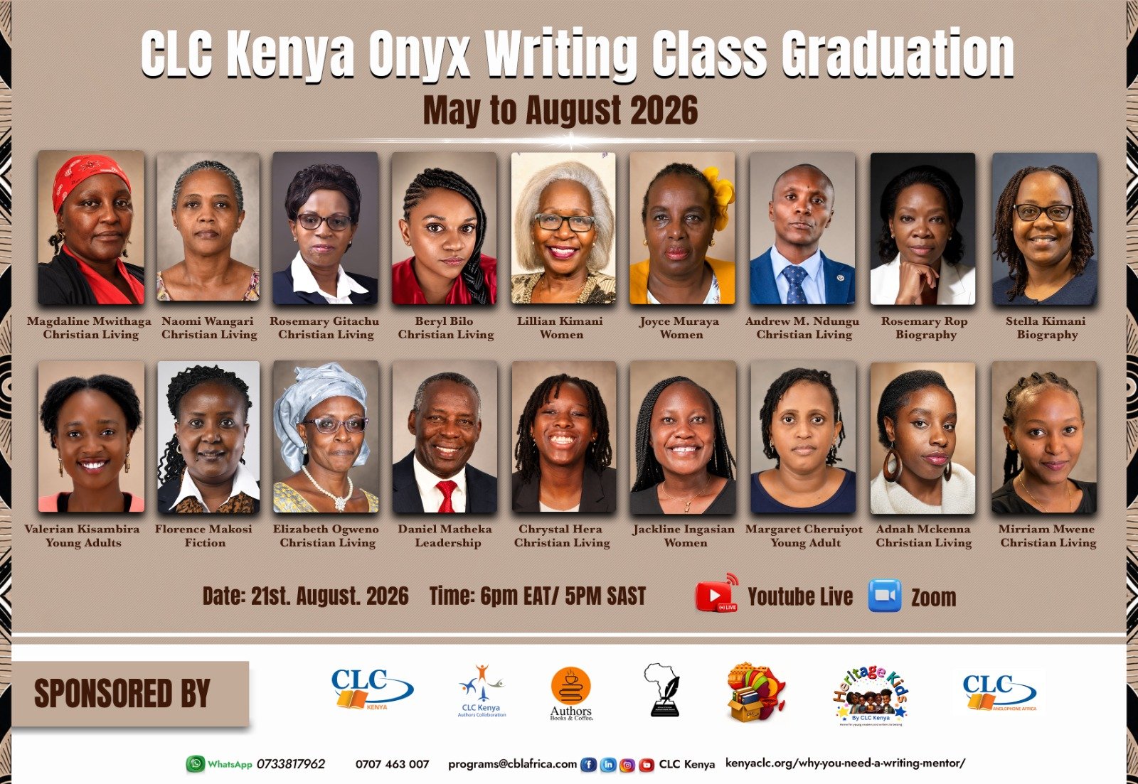 CLC Kenya Onyx Writing Class 2026