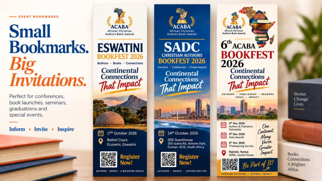 Custom Bookmark Printing (Print-Ready Design) Kes 3,780